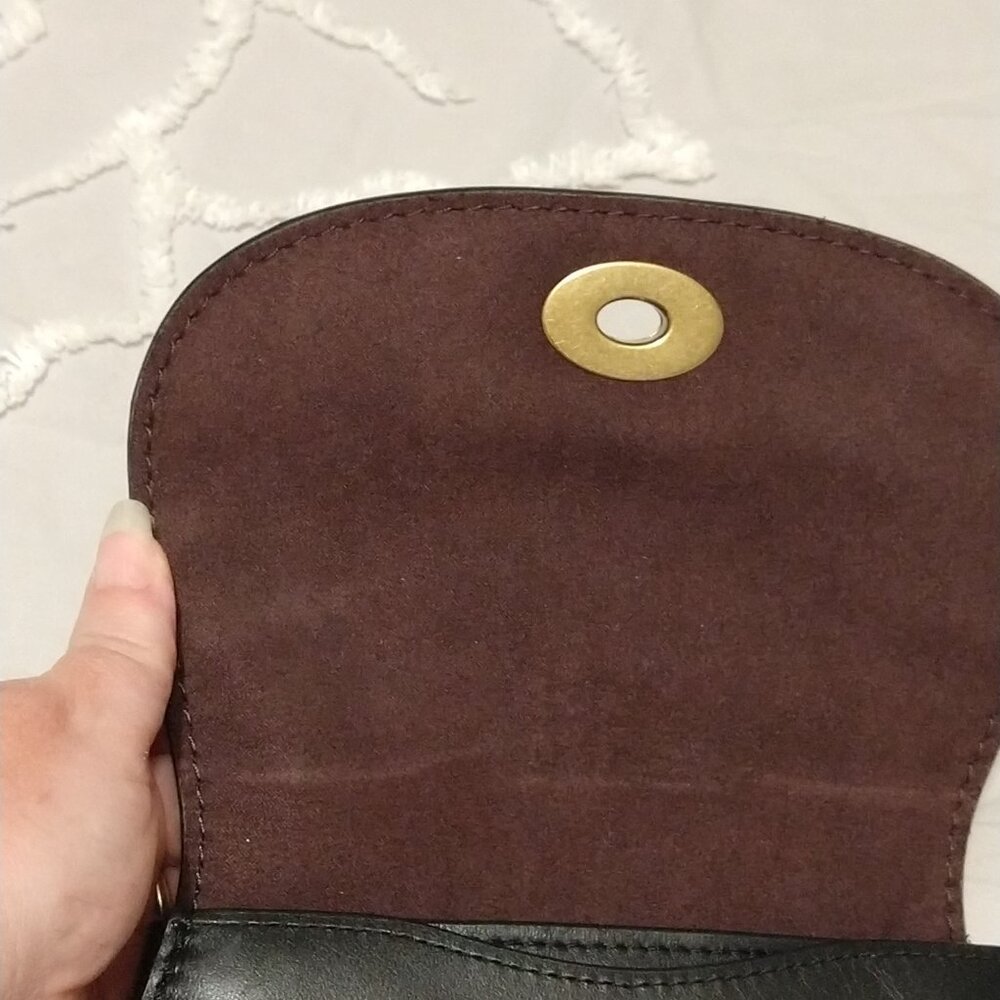 COACH SADDLE BELT BAG in supple black leather - Picture 6 of 16